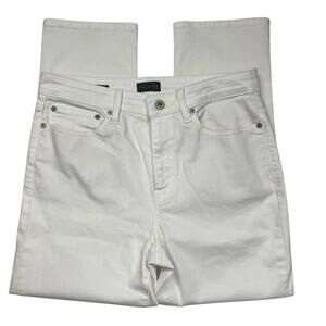 EUC - Talbots Modern Ankle White High Rise Denim Jean